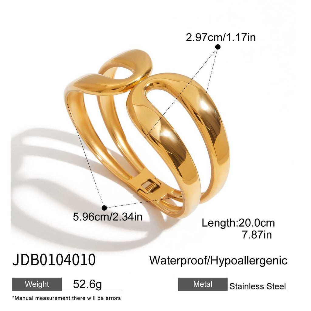 Damen Hypoallergener und wasserdichter Ring aus Edelstahl Shop Nory