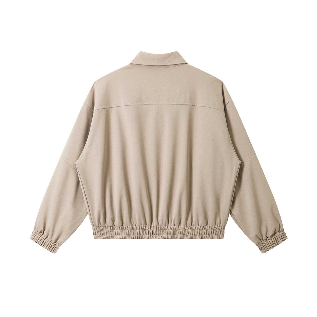Unisex Kurz geschnittene technische Blousonjacke mit verdeckter Frontblende und elastischem Saum Shop Nory