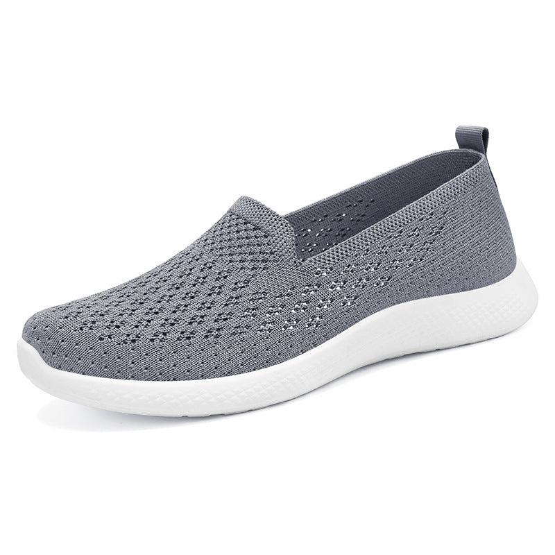 Damen nan nahtloser Strick-Slipper mit perforierter Luftnetzstruktur, ergonomischem Memory-Fußbett und leichter EVA-Dämpfung Shop Nory