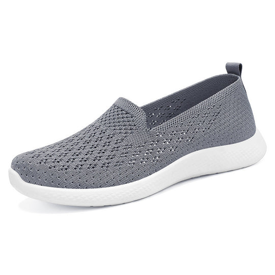Damen nan nahtloser Strick-Slipper mit perforierter Luftnetzstruktur, ergonomischem Memory-Fußbett und leichter EVA-Dämpfung Shop Nory