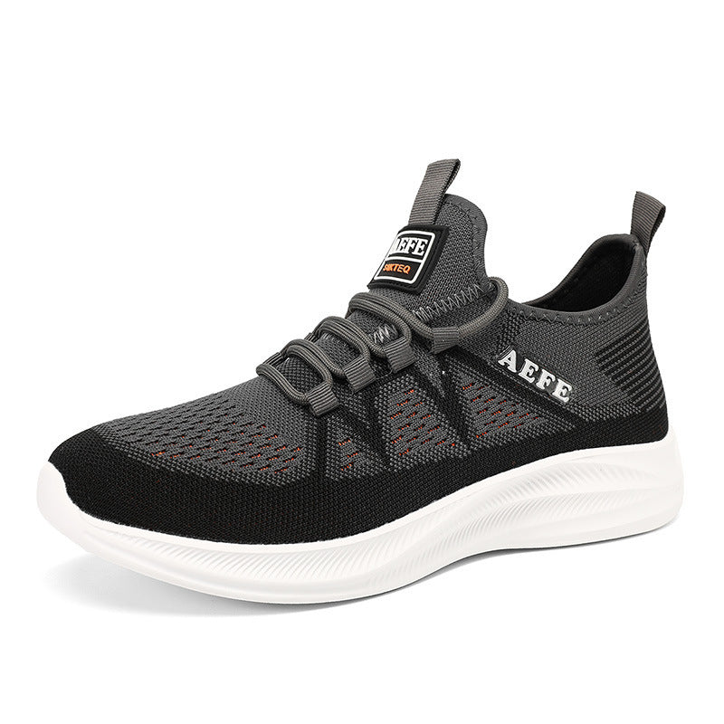 Herren Atmungsaktive Sport-Sneaker mit elastischem Schnürsystem