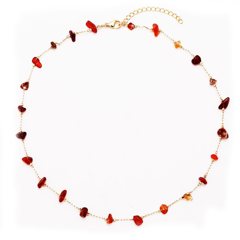 Damen Armband mit natürlichen Edelsteinen und goldfarbenen Akzenten Shop Nory