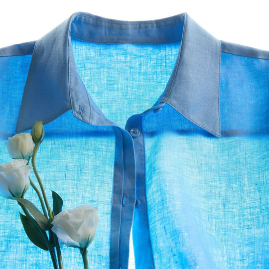 Damen Luftige Leinenbluse Shop Nory