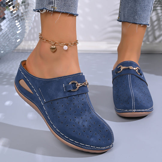 Damen Komfortable Clogs mit eleganter Verzierung