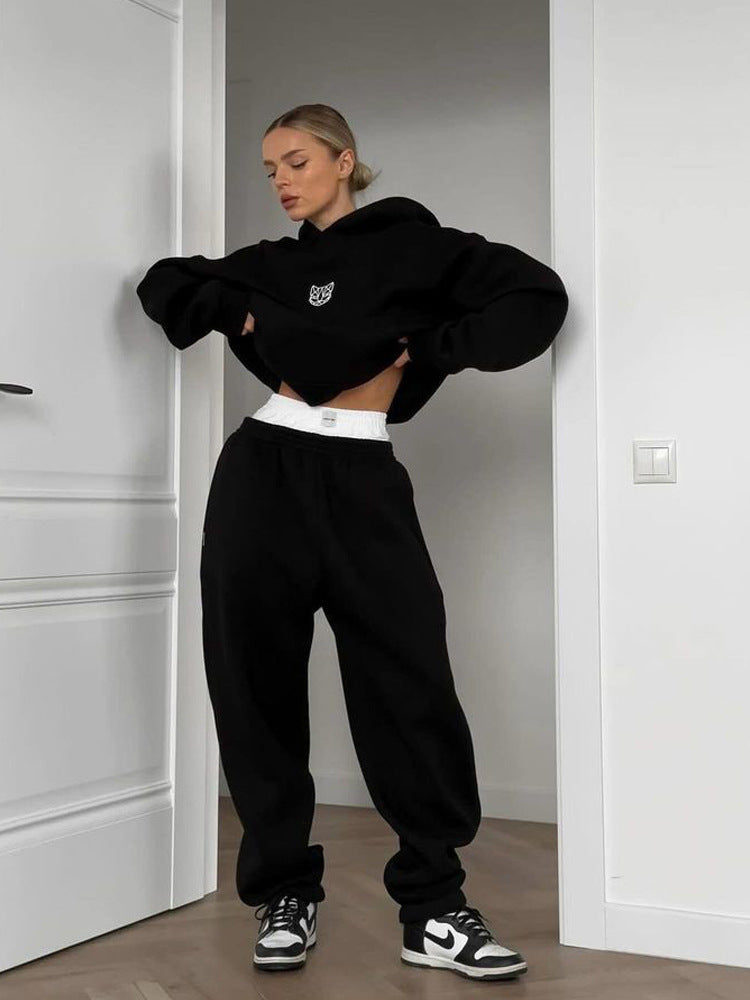 Damen Oversized Hoodie mit lässigen Hosen