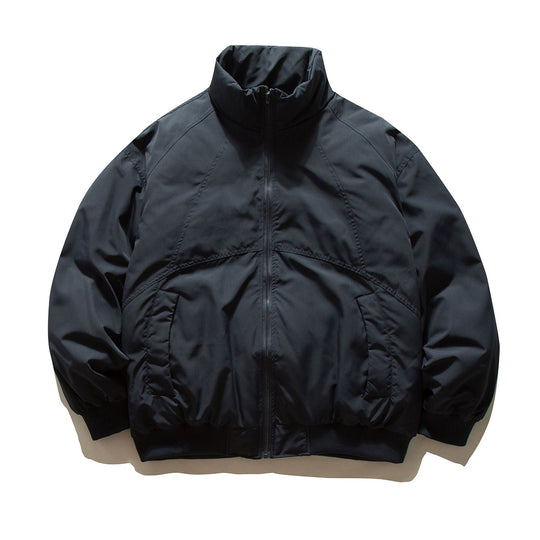 Herren Boxy-wattierte Bomberjacke mit hohem Stehkragen, elastischem Saum und praktischen Eingrifftaschen Shop Nory