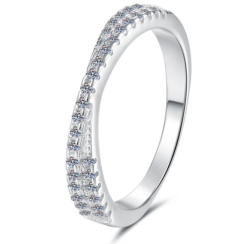 Damen zarter Zirkonia Halbring Shop Nory