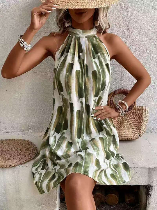 Damen Sommerkleid mit modernem Muster Shopnory