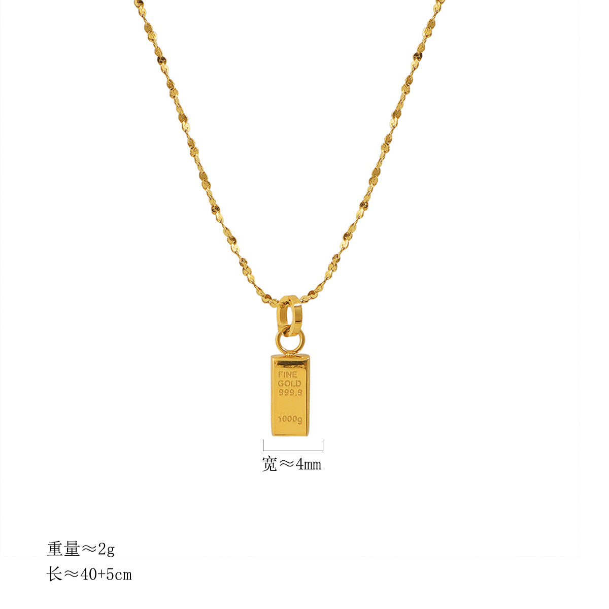Damen elegante Kette mit minimalistischen Anhängern Shop Nory
