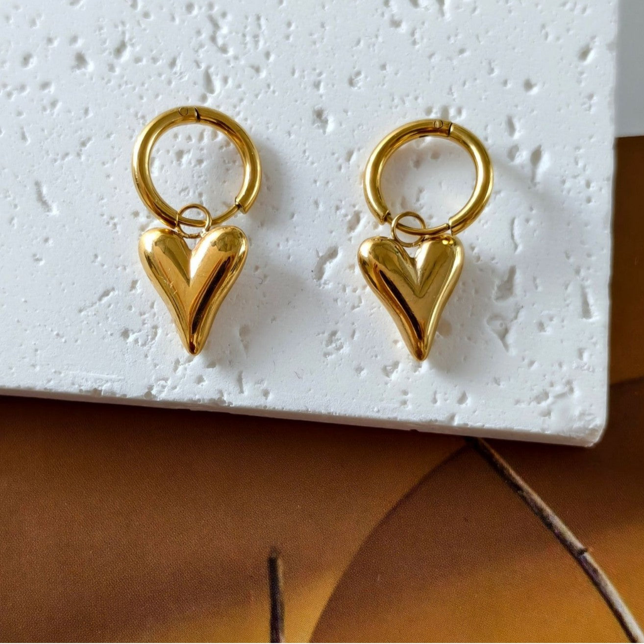 Damen Herzförmige Hängele earrings Shop Nory