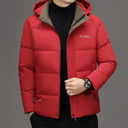 Herren Wattierte Stehkragenjacke mit wasserabweisender Oberfläche und Reißverschlusstaschen Shop Nory