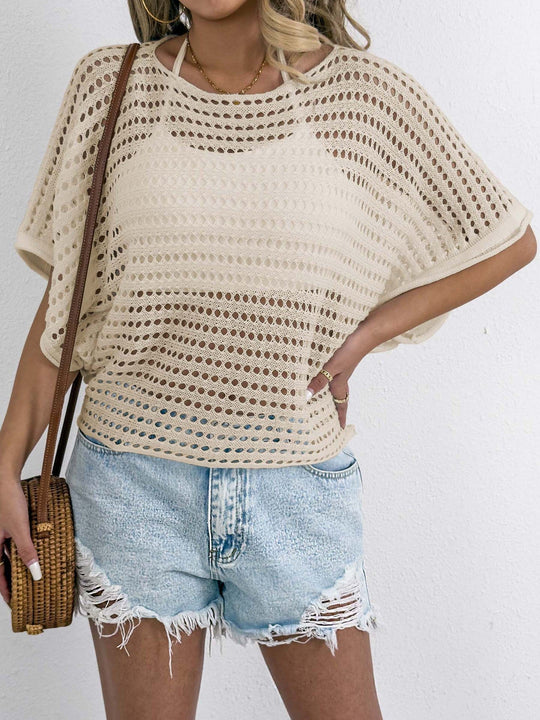 Damen luftiges Netz-T-Shirt