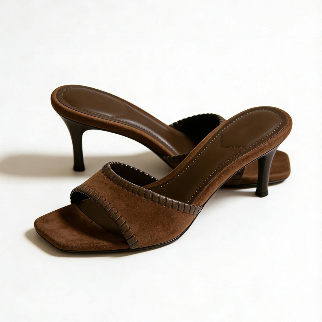 Damen Elegante Sling-Pumps mit filigranem Riemendesign und komfortablem Blockabsatz