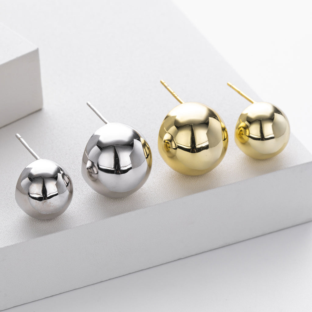 Damen Ohrstecker mit hochwertiger Goldbeschichtung und modernem Design Shop Nory