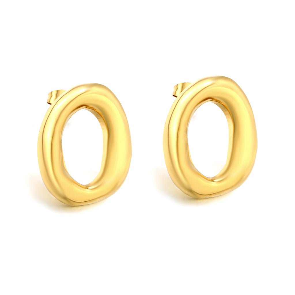 Damen Hängende Ohrstecker aus hochwertigem Edelstahl mit muschelförmigem Design Shop Nory
