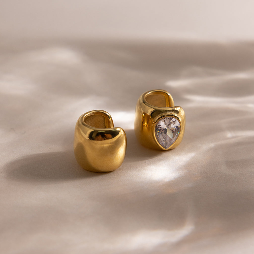 Damen modischer Ring mit prachtvollem Kristallakzent und komfortablem Design Shop Nory