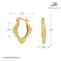 Damen Ohrhänger im modernen Diamantdesign aus hochwertigem 925 Sterling Silber Shop Nory