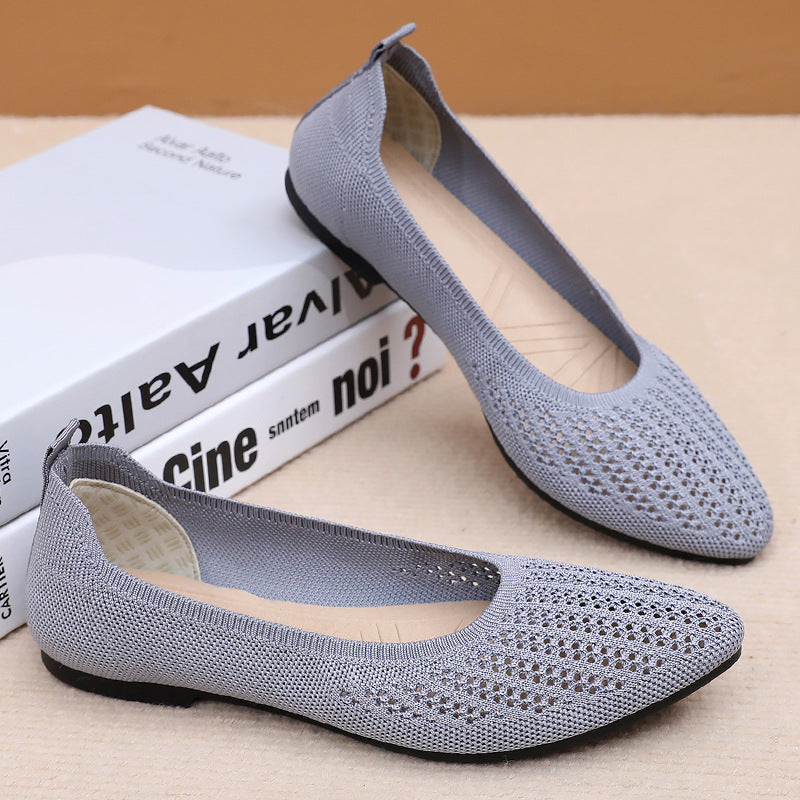 Damen Komfortable Ballerinas mit atmungsaktiver Netzstruktur und weichem Innenfutter