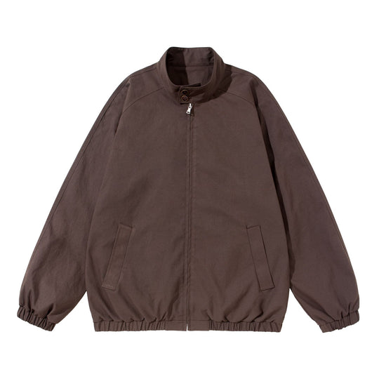 Unisex Kurz geschnittener Boxy‑Blouson mit Stehkragen, Kragenriegel und elastischem Saum Shop Nory