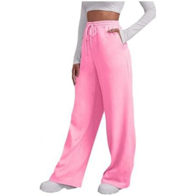 Damen nan fließende High-Waist Palazzo-Loungehose aus leichtem Jersey mit Elastikbund und praktischen Eingrifftaschen Shop Nory
