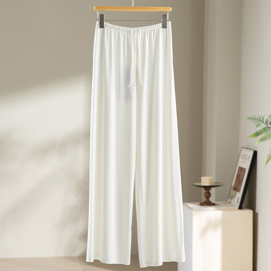 Damen Weite Relax-Hose aus seidigem Modal mit elastischem Bund und Tunnelzug Shop Nory