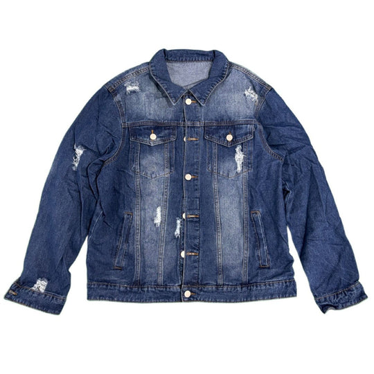 Herren Modische Jeansjacke mit Destroyed-Details Shop Nory