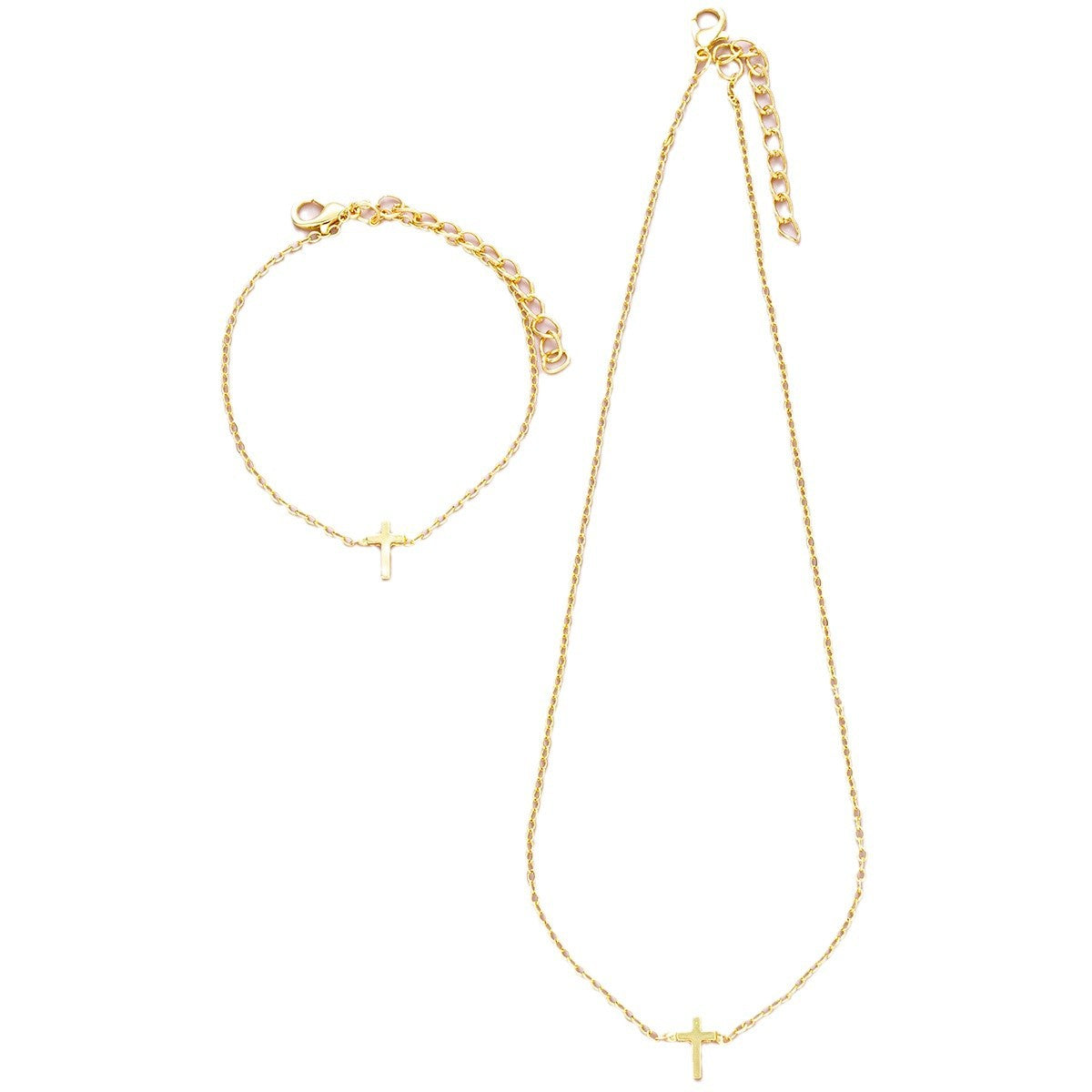 Damen Schmuckset mit zarten Kreuzanhängern Shop Nory