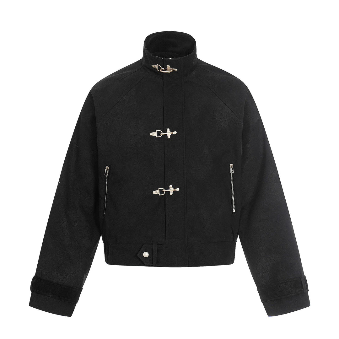 Unisex Kurz geschnittener Boxy‑Blouson mit Knebelverschlüssen und verstellbaren Manschetten Shop Nory