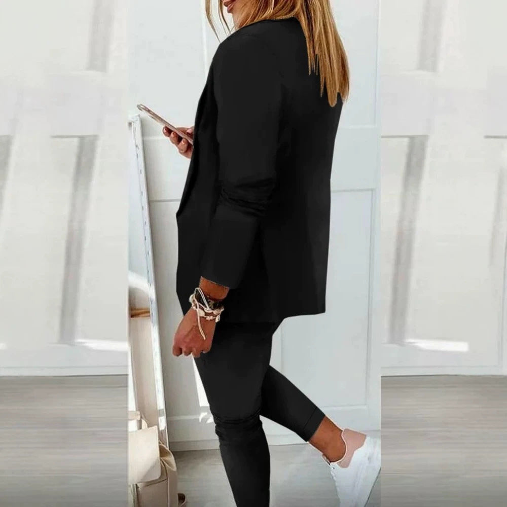 Damen Elegantes Blazer-Set mit bequemen Jogginghose Shop Nory