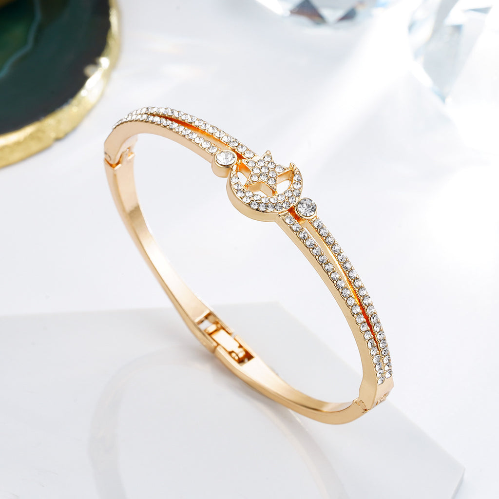 Damen Armreif mit funkelndem Zirkonia-Besatz Shop Nory