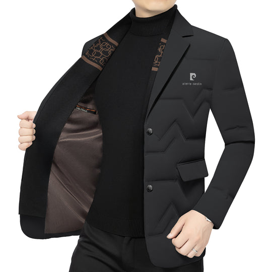 Herren Gepolstertes Business-Sakko mit gesteppter Optik und Notch-Revers Shop Nory