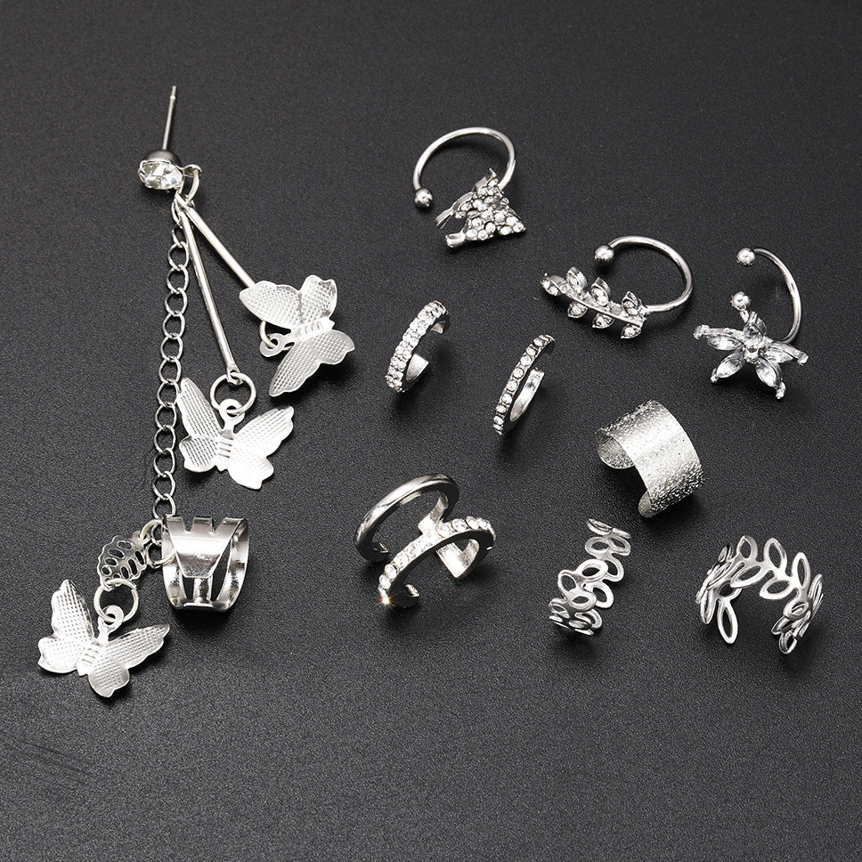 Damen Ohrringe Set mit kreativen Designs und funkelnden Akzenten Shop Nory