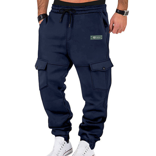 Herren Cargo-Jogginghose mit Elastikbündchen, Kordelzug und aufgesetzten Klappentaschen Shop Nory
