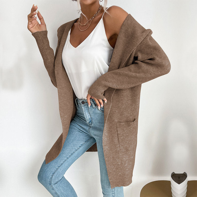 Damen Lässiger Strickmantel Shop Nory