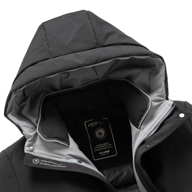 Herren wasserabweisender Parka mit abnehmbarer Stepp-Innenjacke Shop Nory