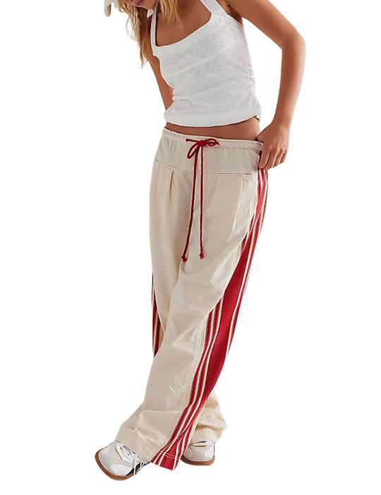 Damen Lässige Sporthose mit seitlichen Streifen