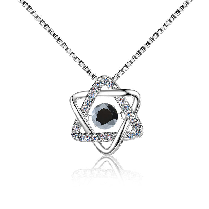 Damen Halskette mit funkelndem Kristall Shop Nory