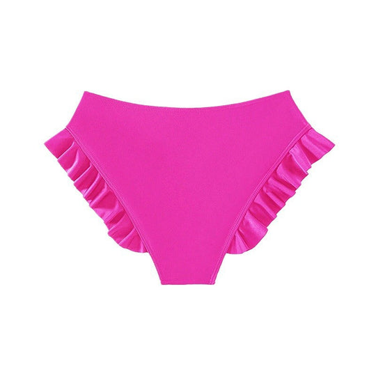 Damen Bikini-Höschen mit verspieltem Rüschendesign