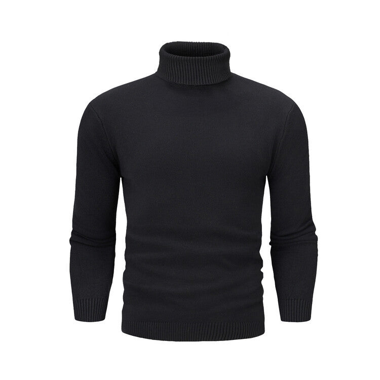 Herren eleganter Rollkragenpullover aus feiner Merinowolle