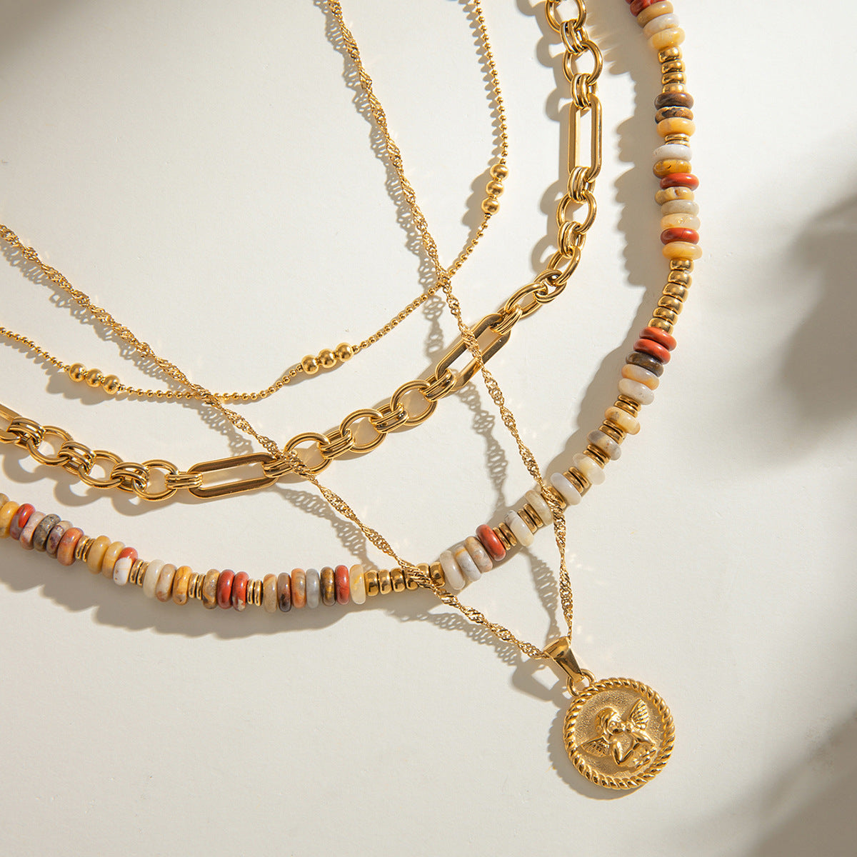 Damen modernes und hypoallergenes Halsband aus rostfreiem Stahl Shop Nory