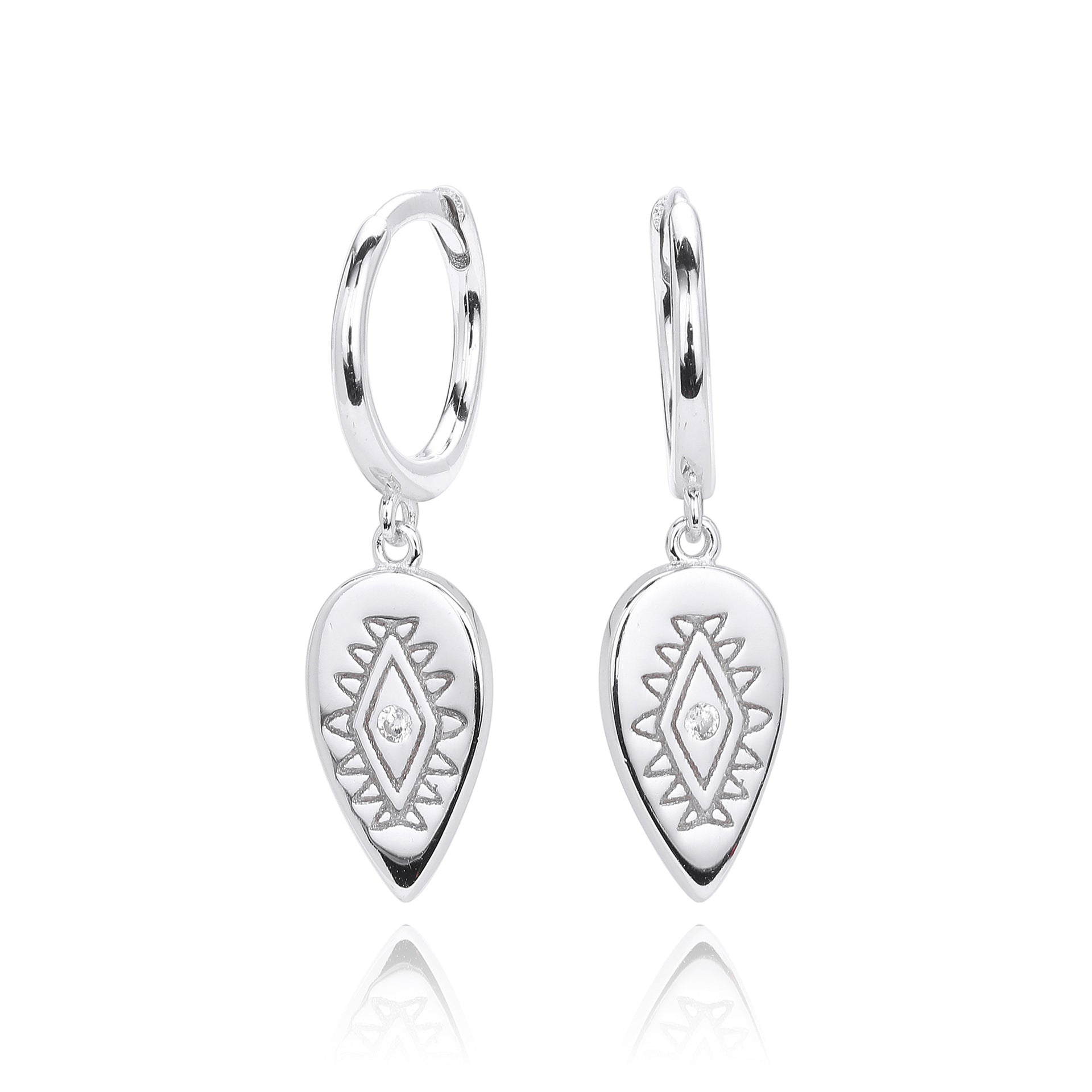 Damen Ohrhänger mit luxuriösem Tropfenmotiv aus 925 Sterling Silber Shop Nory
