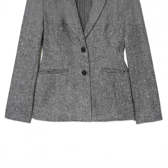 Damen Taillierter Wollmix-Blazer mit Reverskragen und Pattentaschen Shop Nory