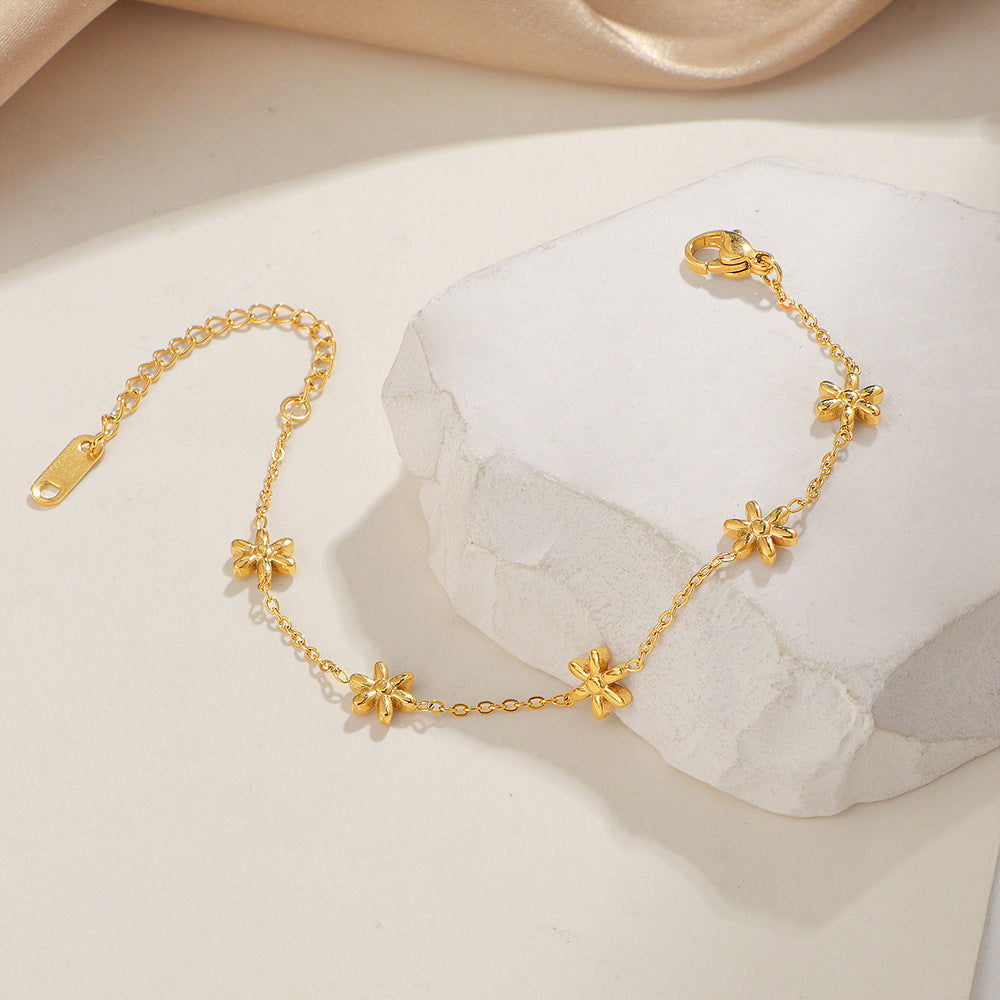 Damen Blumenkette Fußkettchen Shop Nory