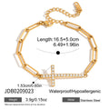 Damen Kettenarmband mit Kreuz und Zirkonia Shop Nory