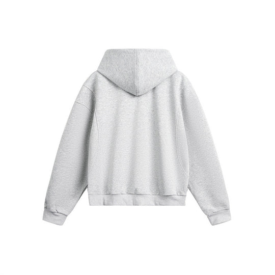 Unisex Oversize Kapuzen-Sweatjacke aus French-Terry mit Raglanärmeln und Zweiwegreißverschluss Shop Nory