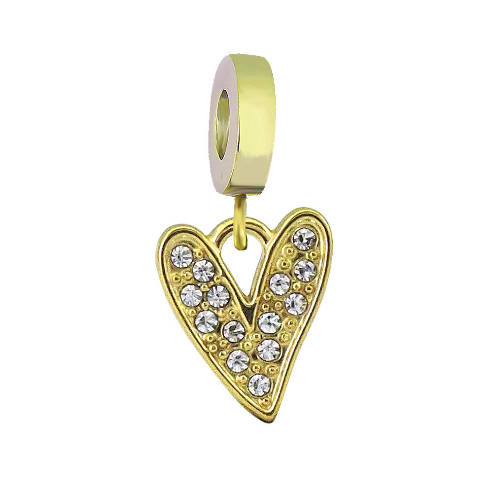 Verspielter Kaktus-Charm Anhänger mit Emaille und Strass