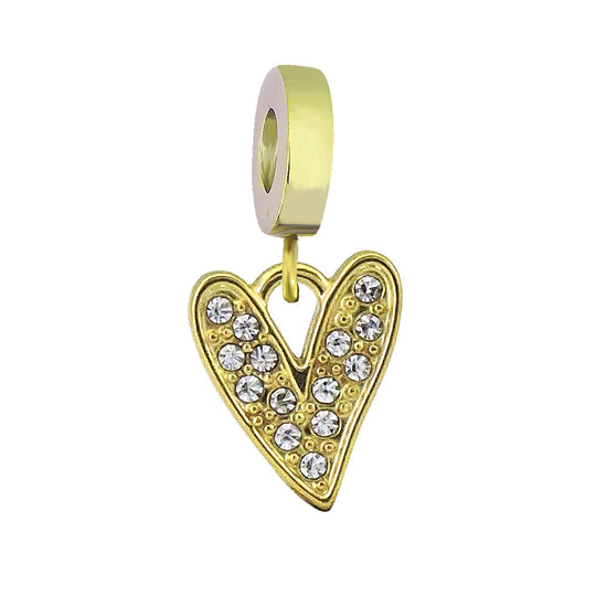 Verspielter Kaktus-Charm Anhänger mit Emaille und Strass
