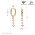 Damen Ohrhänger mit Zirkon-Anhängern aus hochwertigem 925 Sterlingsilber Shop Nory