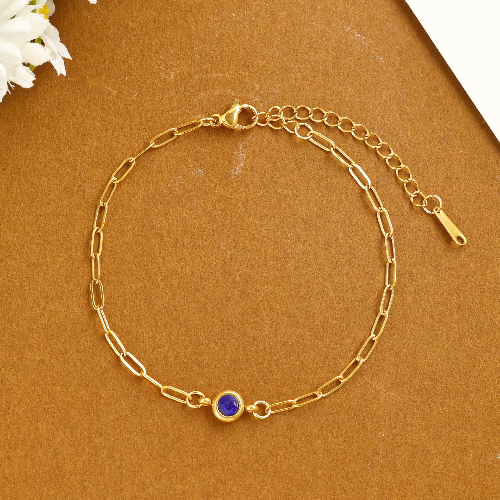 Damen zartes Armband mit funkelndem Kristall Shop Nory