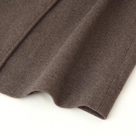 Damen Midilanger Wollmix-Mantel mit Stehkragen, asymmetrischer Knopfleiste und Taillengürtel Shop Nory